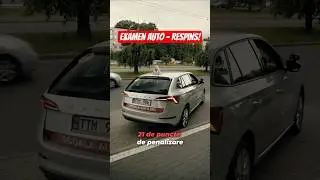 Examen auto. Greșeala critică - Atingerea bordurii!