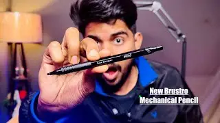 Unboxing New Brustro Kuro Precision Mechanical Pencil 🤯 Metal Grip 😻 Retracted Tip 🙀 