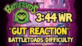 Battletoads - Gut Reaction Speedrun WR - 3:44 - Battletoads Difficulty