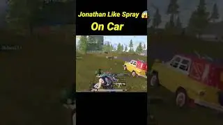 Zero Recoil Spray On car 😱 Jonathan Like Spray omg Pro player jaisa Spray mara #shorts #bgmi #pubg