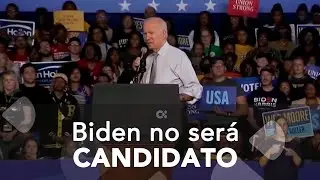 El presidente de los Estados Unidos, Joe Biden, abandona la carrera a la presidencia