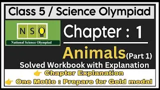 Class 5 Chapter 1 | Animals | Full Workbook Solutions with Explanation | NSO|