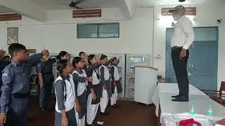 Road safety manual signals trg to NCC cadets at Veer Haqikat Rai School Patiala 