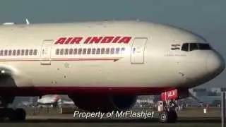 HEATHROW PLANE SPOTTING Air India 777-200LR SPECIAL! Flight Arrivals Landing Departures