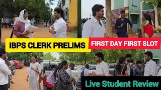 IBPS Clerk Prelims 2025 – First Day, First Slot Students LIVE Review | Overall Good Attempt?