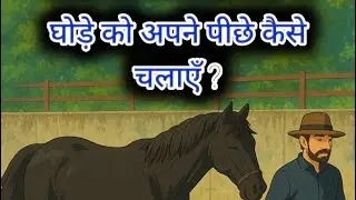 घोड़े को अपने पीछे कैसे चलायें  ? #indianhorsemen #horse #horseaccessories