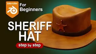 Blender Tutorial: Create a Sheriff Hat with Realistic Leather Using Voronoi Texture #blender