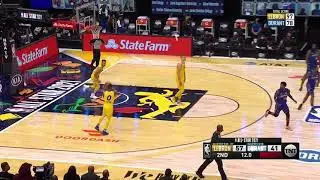 Damian Lillard & Stephen Curry have a half court shootout mid game 😮 2020-21 All Star Game