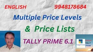 272. Multiple Price Levels & Price Lists in Tally Prime 6.1 | ENGLISH | Expert Tally Prime