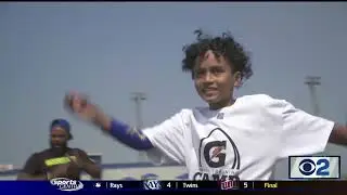 Rams' Deayon Covers Free Flag Football Clinic