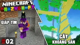 MK Crazycraft - Tập 2 | Chế Tạo Gi&aacute;p Từ Thủy Tinh T&iacute;m v&agrave; H&agrave;nh Tr&igrave;nh Đi T&igrave;m C&acirc;y Kho&aacute;ng Sản