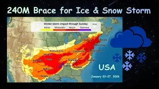 240M Brace for Ice & Snow Storm: South to Northeast of USA #facts #news #trending #trend #america