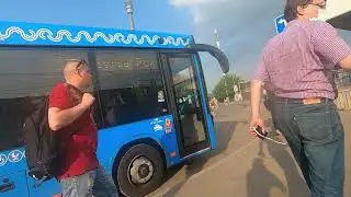 Небольшая поездка на новом автобусе МАЗ-206 по маршруту 311 (от м. ВДНХ до пл Останкино). 26.06.2021