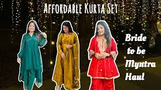 Kurta Set For Wedding Season || Bride to be Myntra Haul || @myntra #haul #weddingseason 