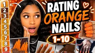 Rating orange nails 💅 #nahlovingit