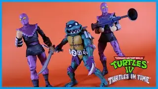 NECA Toys Teenage Mutant Ninja Turtles Turtles in Time SLASH & FOOT SOLDIER Action Figure Review