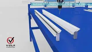 Sliding Fly Screen Production 3D