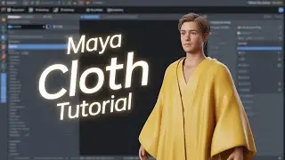 Maya Tutorial Hindi : Character Cloth | Maya Main Character Cloth Kaise Use Kare