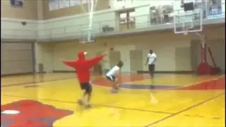Insane Basketball Trick Shot: Mike Powell to Kyle Harrison