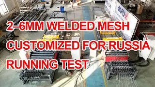 2&ndash;6mm Welded Wire Mesh Machine Running Test | Customized for Russian Customer | DAPU Machinery