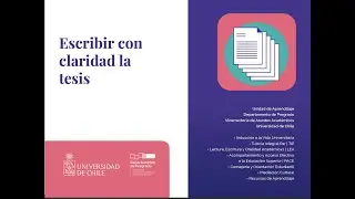 Cápsula: Estrategias de escritura para la tesis.