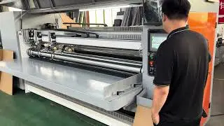 Intelligent NC slitter creaser machine for corrugated board I fast order change slitter scorer