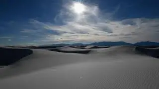 white sands sunset