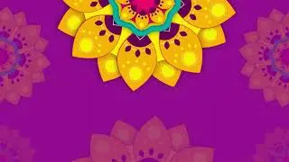 4K Mandala background video for intro | wedding invitation | Ethnic Mandala Background Loops | 60fps