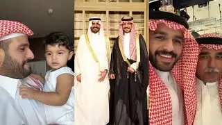 اخوان العريس يحيى و عمر الودعاني في زواج اخوهم عبدالله الودعاني 🔥💍يجري على الدرج بالبشت 😂