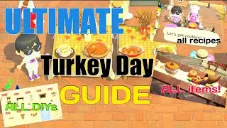 ULTIMATE Turkey Day Guide | ACNH Thanksgiving Update | All Recipes, DIYs, All items, And More!