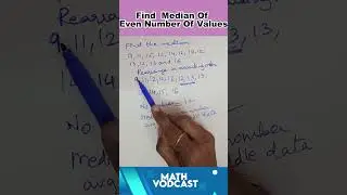 How to find median of even number of values | Cbse | Icse | Math Example