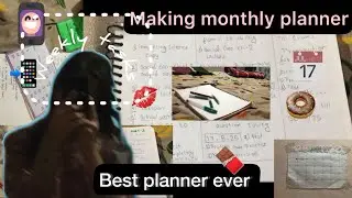 Making best monthly planner that I ever made #bestplanner #viral #Akanshicorner