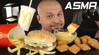 [ASMR] McDonald's BIG Tasty & Gouda Pillows Cu Sos Street Food (cateva vorbe) MUKBANG 🇷🇴