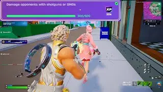 Damage opponents with Shotguns or SMGs Fortnite