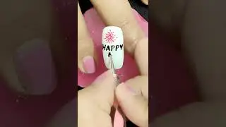 Easy new year nail art 💅🏻🎊 #shorts #naildesigns #nails #shortvideo
