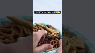 SNOWFALL = EAT ALL! 😂 #kristinskreativechannel #snow #foodvlogger #coldweather #food
