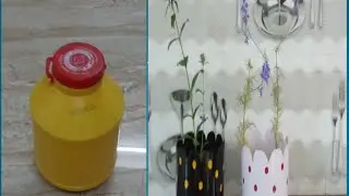 #gamlamaking बेकार पड़े  तेल के डिब्बे से बनाइये गमला DIY/gamla making