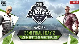 [EN] PMCO Pakistan Semi Final Day 2 | Fall Split | PUBG MOBILE Club Open 2021