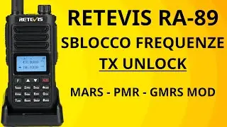 Retevis RA-89 sblocco frequenze TX unlock abilitazione banda PMR, MARS, GMRS, civile di Amazon