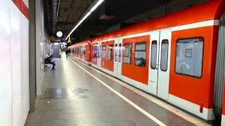 S-Bahn Trains At Munich Hauptbahnhof 20 May 2015