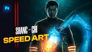 Watch me create a Shang Chi Poster in Photoshop!