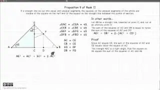 Euclid's Elements Book 2 - Proposition 9