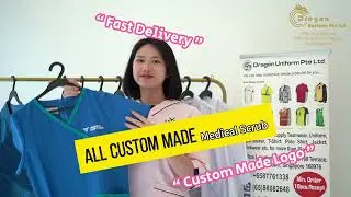 Dragon Uniform Custom Made Medical Scrub Small MOQ Workwear Supplier Logo Printing