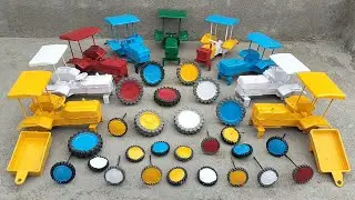 Mini farming tractor tyres fitting and loading at home 🏡 tractor video 