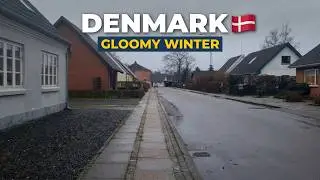 Peaceful Denmark Walking Tour 🇩🇰 | Cozy Neighborhood Stroll on a Gloomy Day
