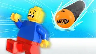 DESTROYING LEGO City! (Nerf Edition)