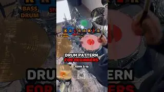 This Drum Pattern Makes Drumming Easier 🥁 #drums #beginner #tutorial