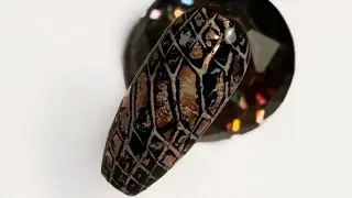 Nails trend 2019 Snake Skin Nail Art Tutorial Как Нарисовать Кожу Змеи на Ногтях Пошагово