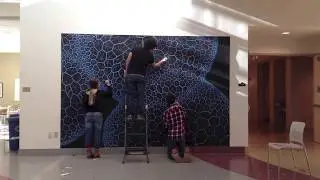 Mural Drawing at Endicott College
