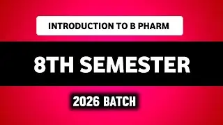 B Pharm 8th Semester | Syllabus | Subjects | Introduction | Elective Subjects 